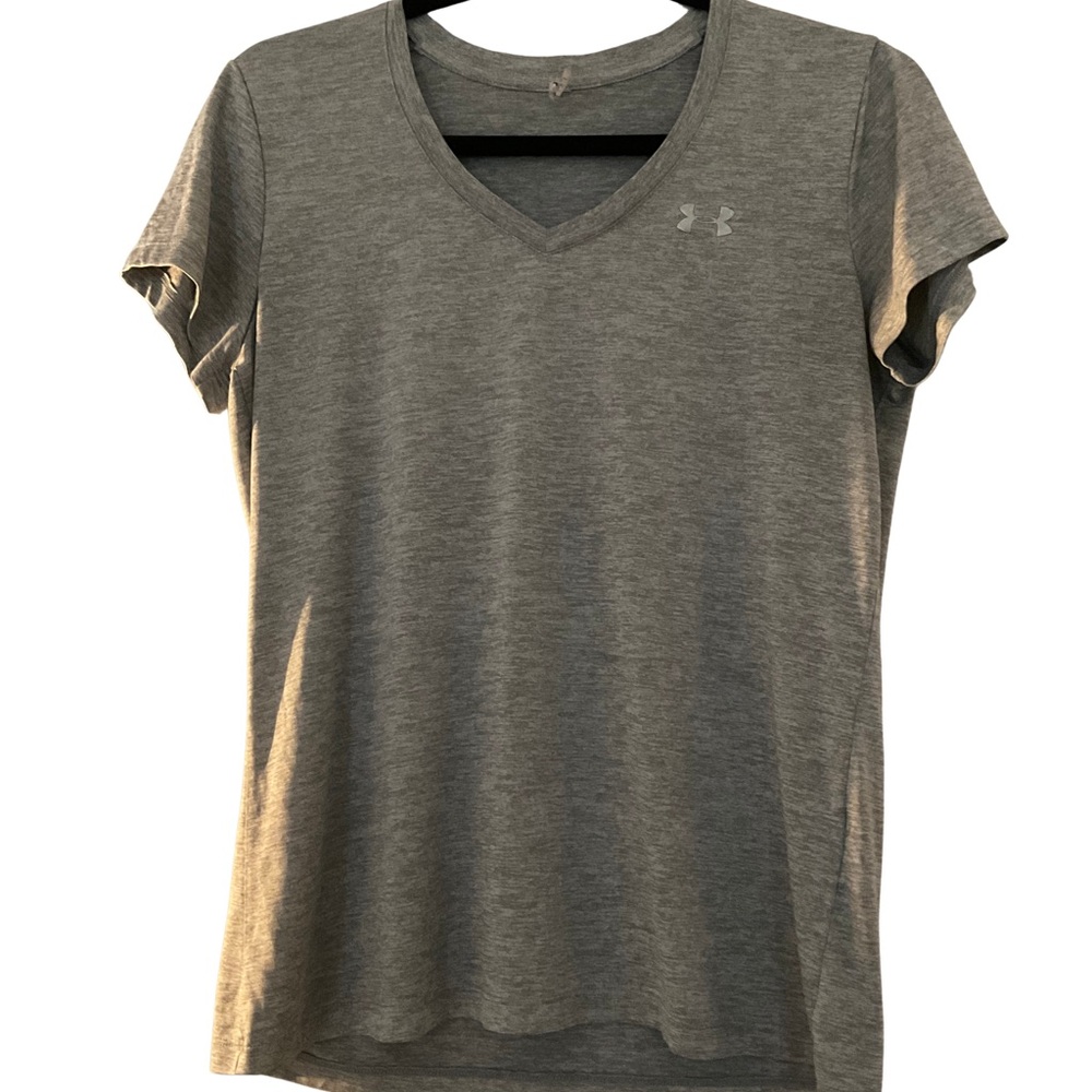Under Armour Women's Heather Gray V-Neck Tee